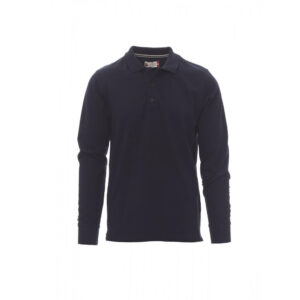 Payper Wear Florence long sleeve polo shirt 100% navy blue