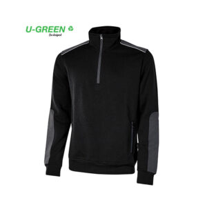 U Power Cushy Black Carbon EY142BC Sweatshirt mit halbem Reißverschluss