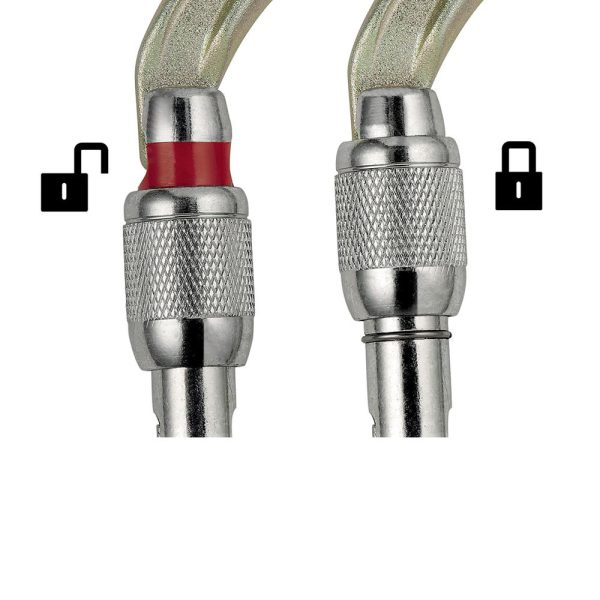 Petzl Oxan Screw-Lock moschettone ovale in acciaio ad alta resistenza