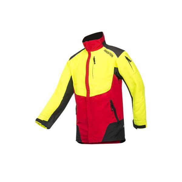 Sip Protection giacca arborista w-air ergonomica e traspirante rosso giallo
