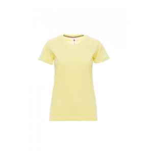 T-shirt donna girocollo Payper Sunset Lady Lime Light 100% Cotone