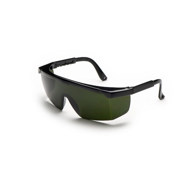 Univet 511 Welder occhiali per la saldatura con lente in pvc verde certificati IR 5