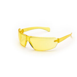 Univet 553Z Zeronoise occhiali da lavoro a lente gialla per uso con cuffie antirumore
